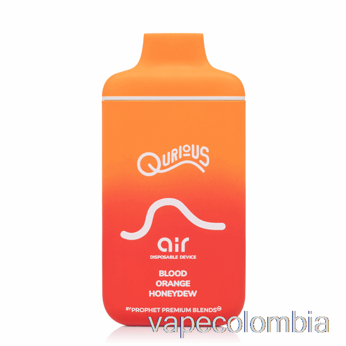 Vape Recargable Qurious Air 6000 Desechable Naranja Sanguina Honeydew